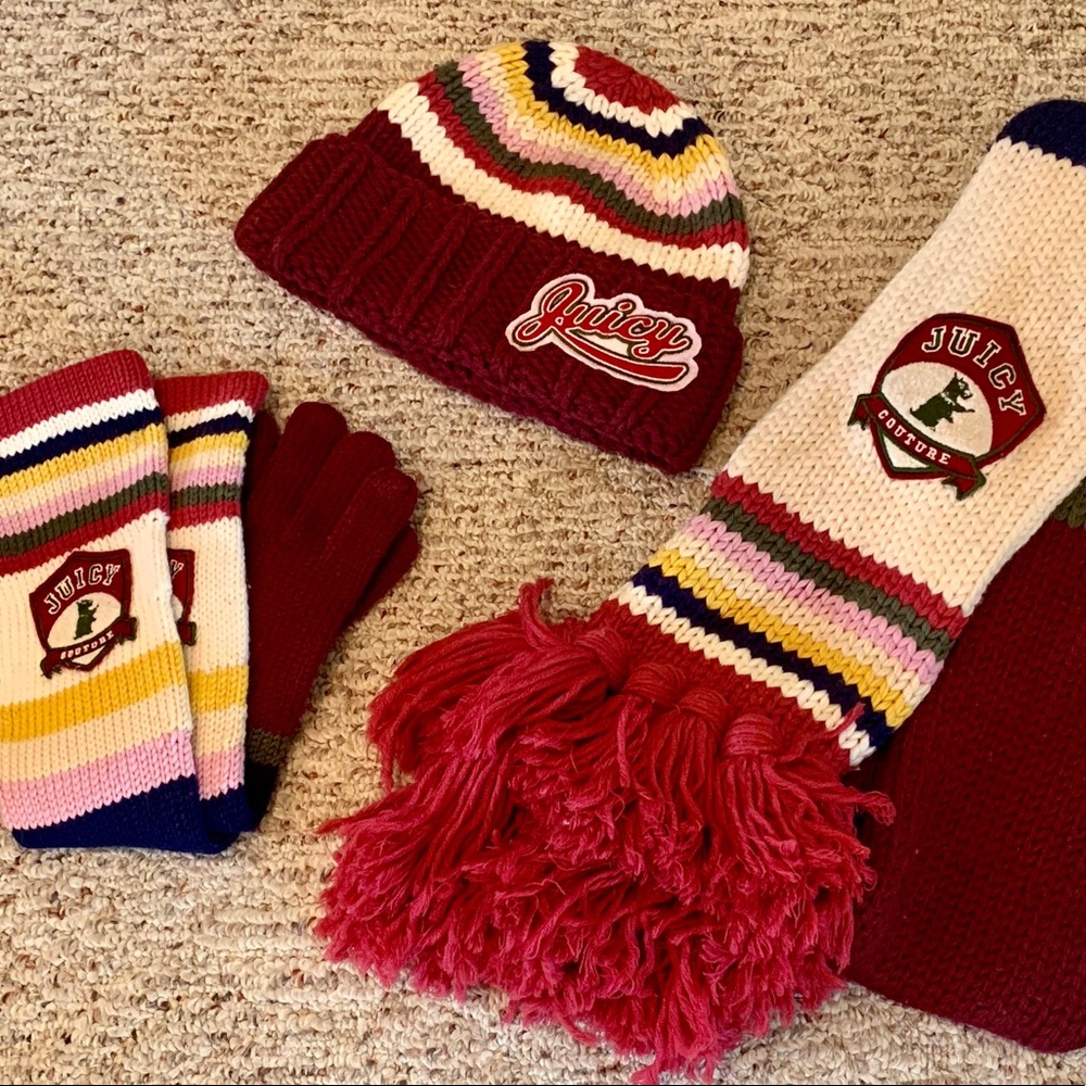 Juicy Couture winter weather collegiate style set
